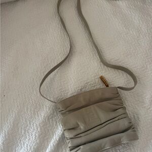 Rare vintage “pasta”  fendi leather crossbody bag with gold spiral pull